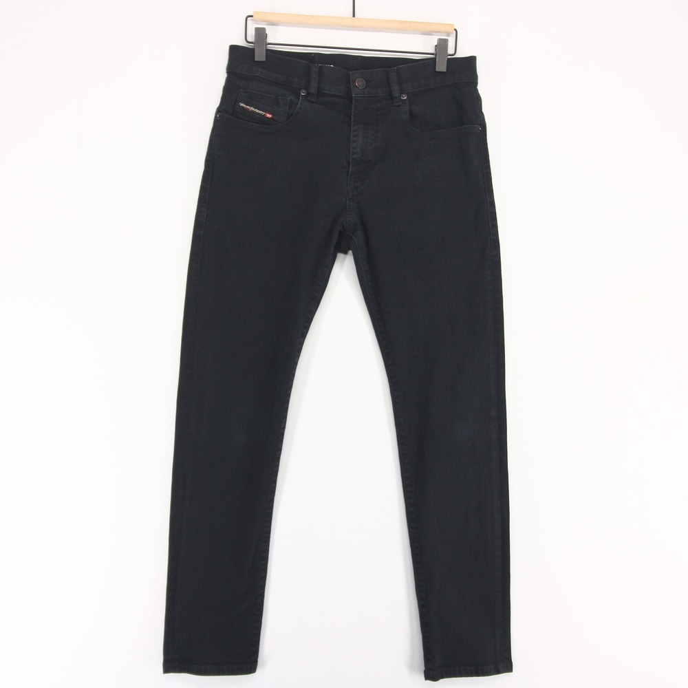 Diesel 2019 D Strukt Jeans Mens 30x30 Black Slim Fit Stretch Made In Italy